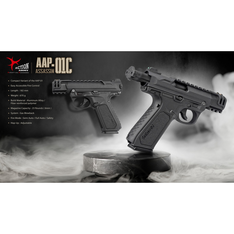 AAP01c Shinobi GBB Full Auto / Semi Auto 13895 AAP01C-BK asgbox.pl AAP01c Shinobi GBB Full Auto / Semi Auto - obrazek 2