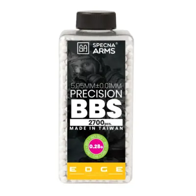 Kulki precyzyjne 0,28g Specna Arms EDGE ULTRA™ BIO - 2700 szt - białe - butelka
