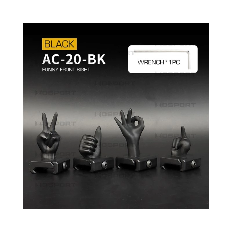 Przyrządy celownicze dłonie gesty - Czarny asgbox.pl Przyrządy celownicze dłonie gesty - Czarny