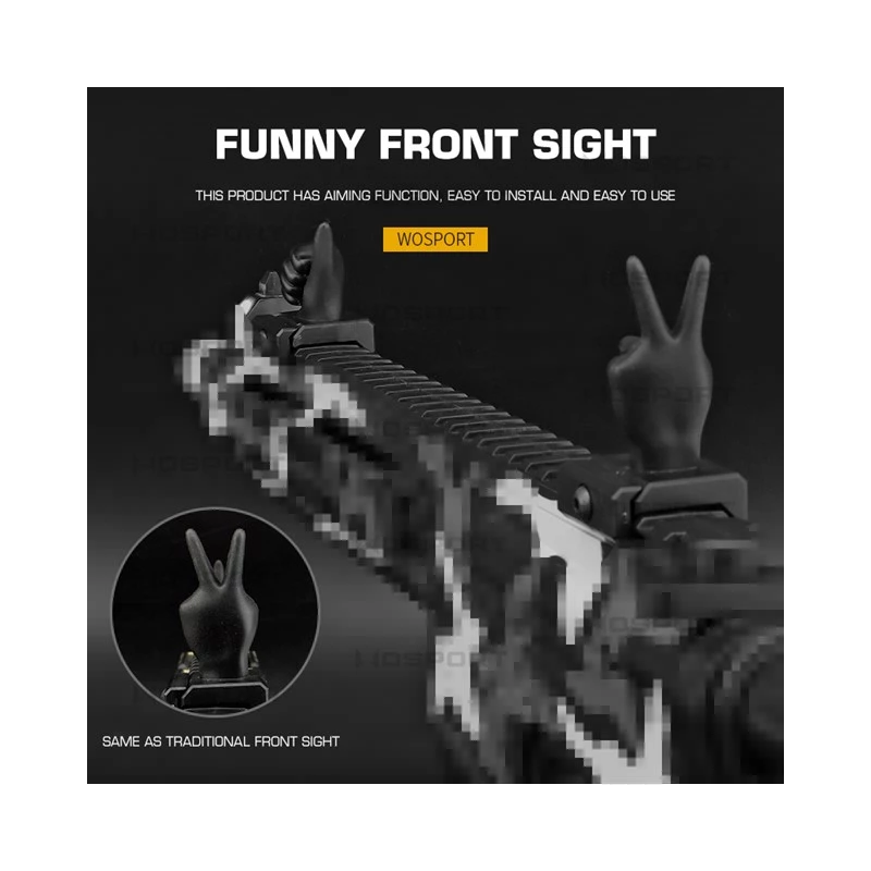 Przyrządy celownicze dłonie gesty - Czarny asgbox.pl Przyrządy celownicze dłonie gesty - Czarny - obrazek 3