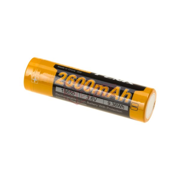 Fenix 18650 Battery 3.7V 2600mAh Black/Red
