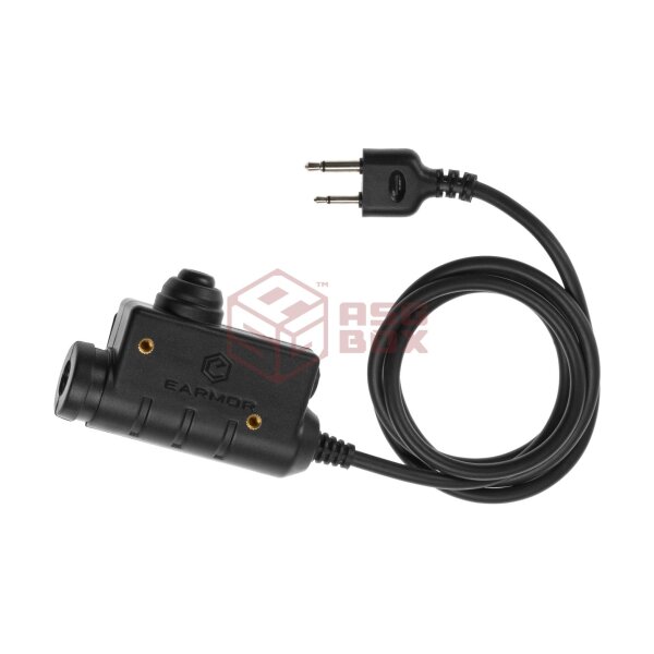 Earmor M51 Tactical PTT ICOM Black