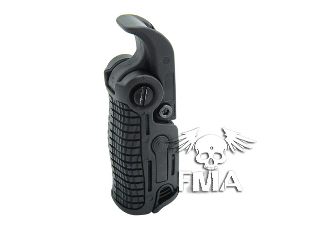 FMA Adjustable Folding Grip FGGK-S on RIS Rail - Black OD-A-TB192 asgbox.pl FMA Adjustable Folding Grip FGGK-S on RIS Rail - Black - obrazek 2
