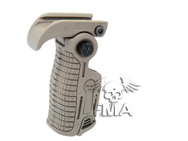 FMA Adjustable Folding Grip FGGK-S on RIS Rail - Tan OD-A-TB193 asgbox.pl FMA Adjustable Folding Grip FGGK-S on RIS Rail - Tan