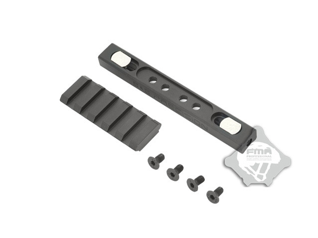 FMA CNC LOWPRO 45° Handguard RIS Rail - Black OD-A-TB858 asgbox.pl FMA CNC LOWPRO 45° Handguard RIS Rail - Black - obrazek 2