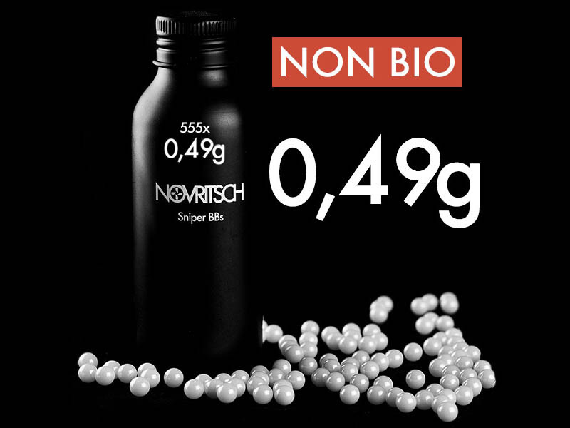 Novritsch SNIPER BBs Premium Pellets 0.49g, 530 BBs - White OD-A-NOVRITSCH05 asgbox.pl Novritsch SNIPER BBs Premium Pellets 0.49g, 530 BBs - White - obrazek 2