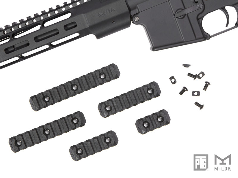 PTS Enhanced Rail Section ( Black / M-LOK / 5 Slots ) OD-A-PTS014 asgbox.pl PTS Enhanced Rail Section ( Black / M-LOK / 5 Slots )