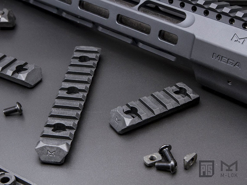 PTS Enhanced Rail Section ( Black / M-LOK / 5 Slots ) OD-A-PTS014 asgbox.pl PTS Enhanced Rail Section ( Black / M-LOK / 5 Slots ) - obrazek 3
