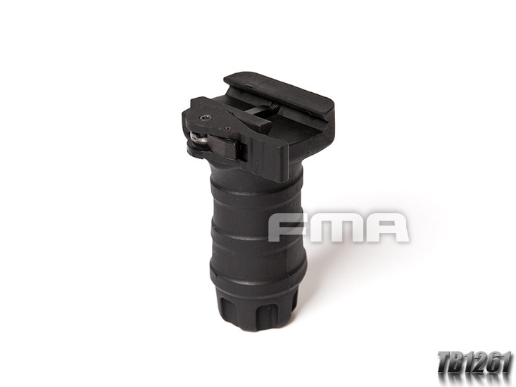 FMA Short Vertical STUBBY Grip with QD RIS Rail Mount - Black OD-A-TB1261-BK asgbox.pl FMA Short Vertical STUBBY Grip with QD RIS Rail Mount - Black