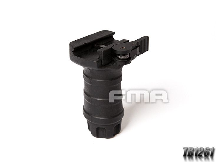 FMA Short Vertical STUBBY Grip with QD RIS Rail Mount - Black OD-A-TB1261-BK asgbox.pl FMA Short Vertical STUBBY Grip with QD RIS Rail Mount - Black - obrazek 2