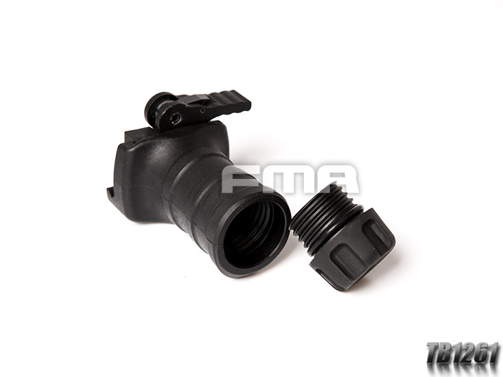 FMA Short Vertical STUBBY Grip with QD RIS Rail Mount - Black OD-A-TB1261-BK asgbox.pl FMA Short Vertical STUBBY Grip with QD RIS Rail Mount - Black - obrazek 3