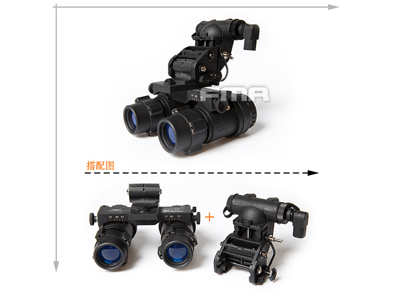 FMA AVS-9 Aviator's NVS Mount with Battery Case, Plastic - Black OD-A-TB1272 asgbox.pl FMA AVS-9 Aviator's NVS Mount with Battery Case, Plastic - Black - obrazek 3