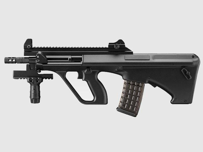 TM Electric AEG Rifle Steyr AUG High Cycle RIS - Black OD-A-EM00089 asgbox.pl TM Electric AEG Rifle Steyr AUG High Cycle RIS - Black