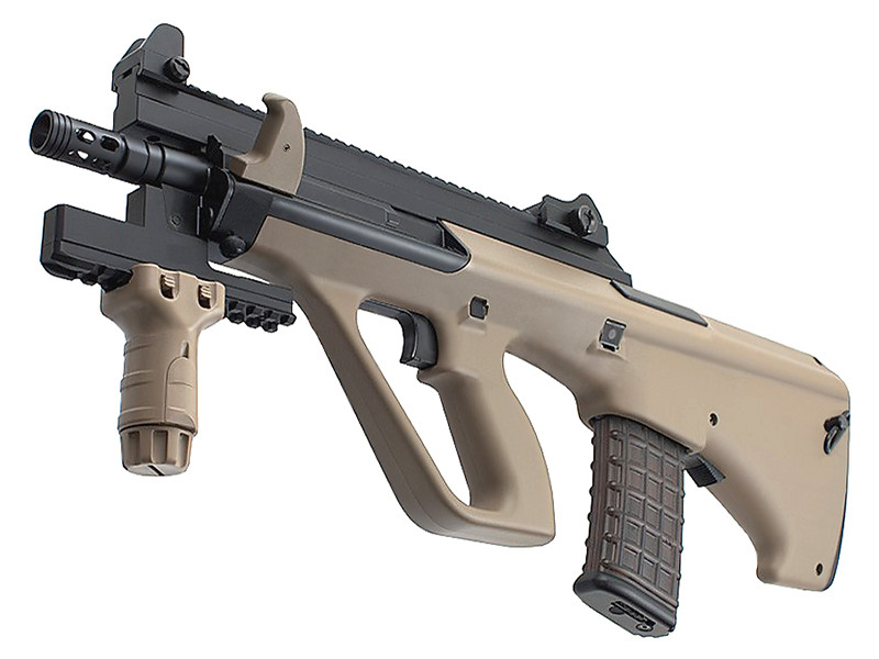TM Electric AEG Rifle Steyr AUG High Cycle RIS - Tan OD-A-EM00090 asgbox.pl TM Electric AEG Rifle Steyr AUG High Cycle RIS - Tan