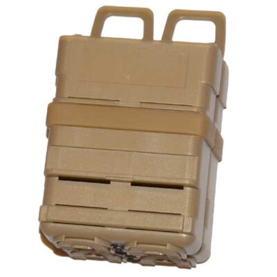 FMA Polymer MOLLE FastMag Pouch for AK / 7.62 Magazines, 2 pcs - Tan