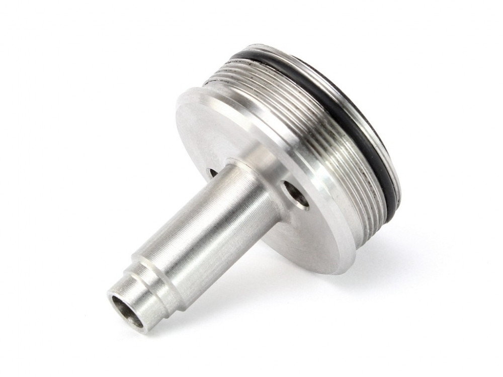 Stainless steel STRAIGHT cylinder head for Ares Amoeba Striker sniper rifles OD-A-ASPRO416 asgbox.pl Stainless steel STRAIGHT cylinder head for Ares Amoeba Striker sniper rifles