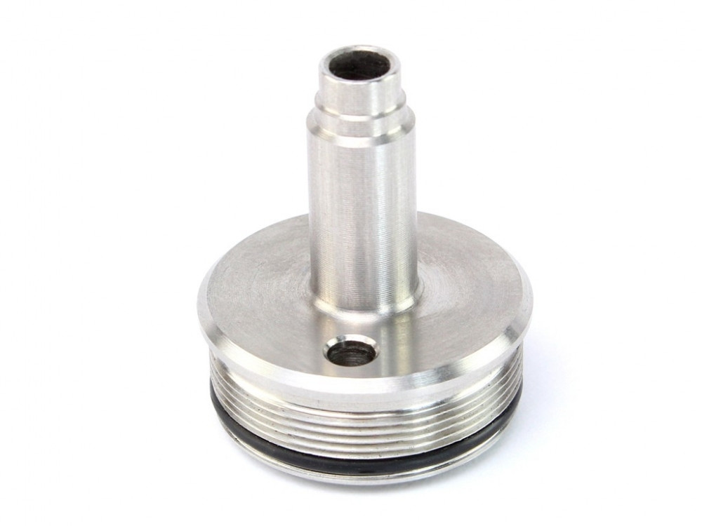 Stainless steel STRAIGHT cylinder head for Ares Amoeba Striker sniper rifles OD-A-ASPRO416 asgbox.pl Stainless steel STRAIGHT cylinder head for Ares Amoeba Striker sniper rifles - obrazek 3