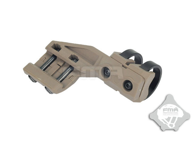 FMA Left Side RIS Mount for Flashlight with a diameter of 20-25 mm - Tan OD-A-TB1009-DE1 asgbox.pl FMA Left Side RIS Mount for Flashlight with a diameter of 20-25 mm - Tan - obrazek 2