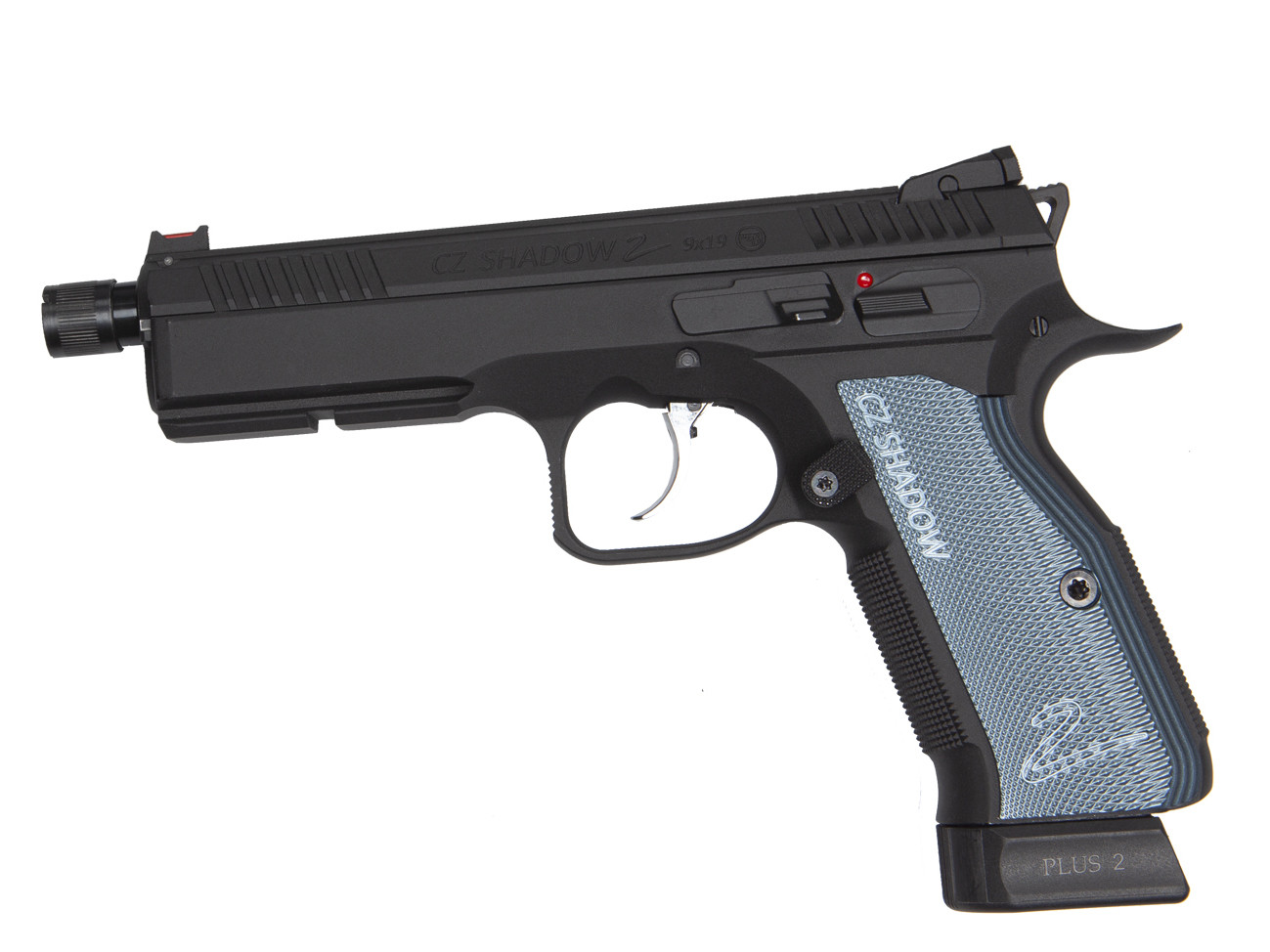 ASG CZ Shadow 2 GBB Threaded Metal Outer Barrel, 14mm CCW - Black OD-A-ASG230 asgbox.pl ASG CZ Shadow 2 GBB Threaded Metal Outer Barrel, 14mm CCW - Black - obrazek 2