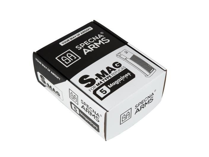 SA Hi-Cap Magazine S-MAG for M4 / AR15, 380 BBs - Grey OD-A-SPARMS029-GR asgbox.pl SA Hi-Cap Magazine S-MAG for M4 / AR15, 380 BBs - Grey - obrazek 3