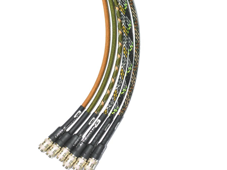 MANCRAFT HPA Hose MICRO DUAL QD 4 mm with Braid (106 cm) - Coyote OD-A-MANC040-COY asgbox.pl MANCRAFT HPA Hose MICRO DUAL QD 4 mm with Braid (106 cm) - Coyote - obrazek 2