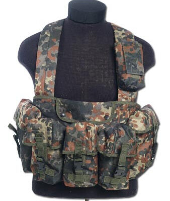 CHEST RIGG tactical vest 6 pouches Flecktarn