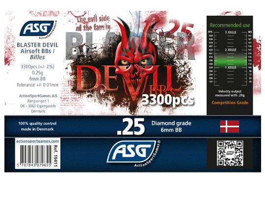 ASG Blaster Devil BBs 0,25g, 3300 BBs - White OD-A-ASG241 asgbox.pl ASG Blaster Devil BBs 0,25g, 3300 BBs - White - obrazek 2
