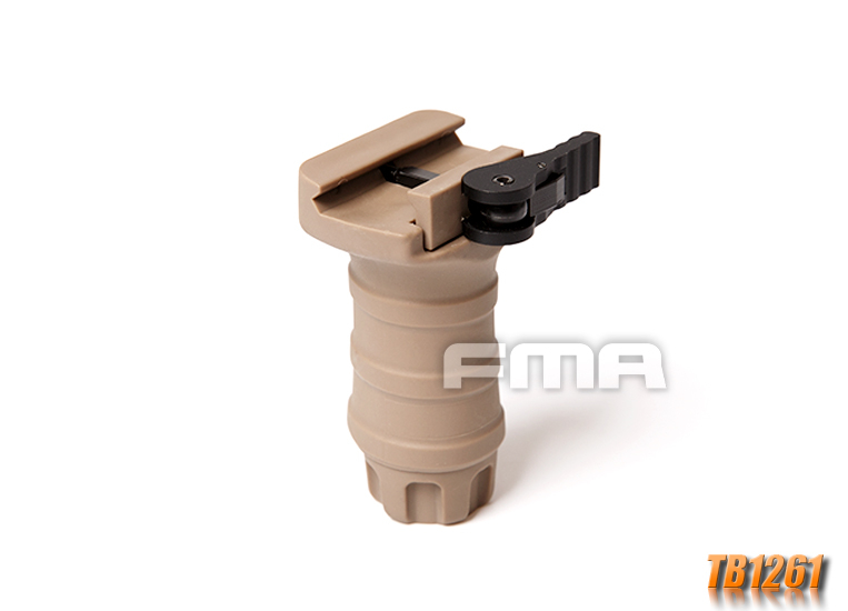 FMA Short Vertical STUBBY Grip with QD RIS Rail Mount - Tan OD-A-TB1261-DE asgbox.pl FMA Short Vertical STUBBY Grip with QD RIS Rail Mount - Tan - obrazek 2