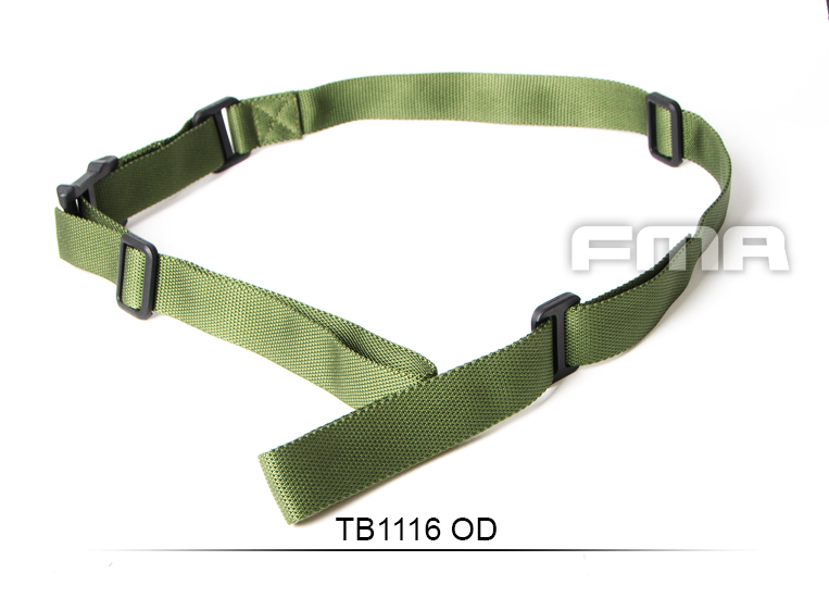 FMA FS1 Two-Point Fast Tightening Sling - Green OD-A-TB1116-OD asgbox.pl FMA FS1 Two-Point Fast Tightening Sling - Green