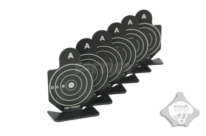 FMA Set of Aluminum Targets Type A, 6 pcs - Black OD-A-TB1002 asgbox.pl FMA Set of Aluminum Targets Type A, 6 pcs - Black