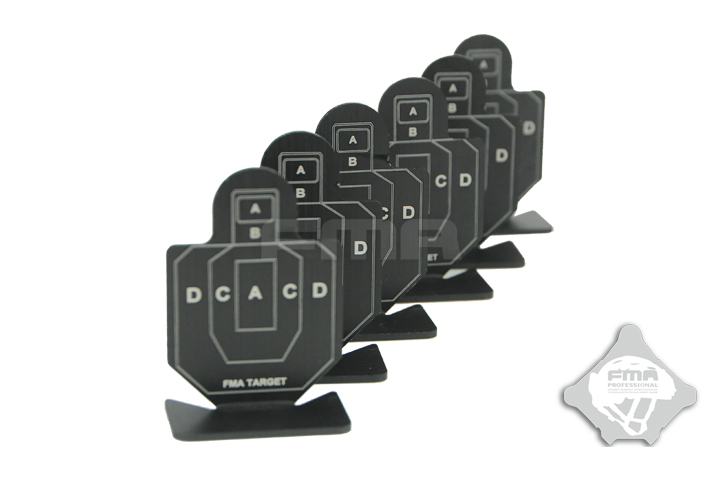 FMA Set of Aluminum Targets Type B, 6 pcs - Black OD-A-TB1003 asgbox.pl FMA Set of Aluminum Targets Type B, 6 pcs - Black