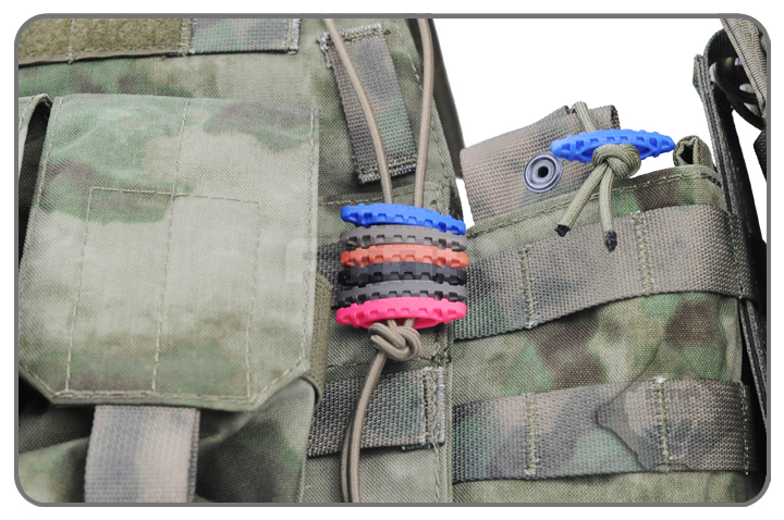 FMA Nylon Drawcord Puller Lock, 6 pcs - Black OD-A-TB1030-BK asgbox.pl FMA Nylon Drawcord Puller Lock, 6 pcs - Black - obrazek 3