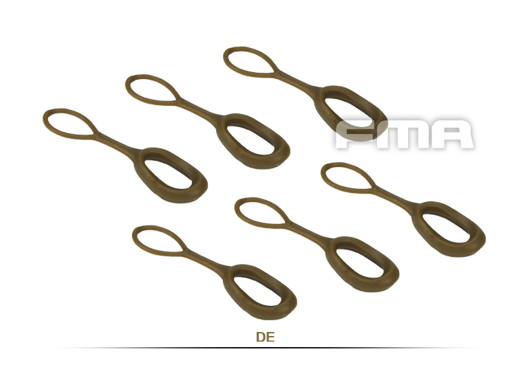 FMA Enlarged Zipper Slider Puller, 6 pcs - Tan OD-A-TB1048-DE asgbox.pl FMA Enlarged Zipper Slider Puller, 6 pcs - Tan
