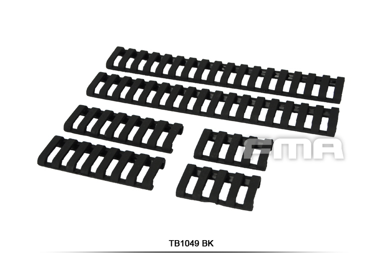 FMA Rubber Ladder Z70 RIS Rail Cover, 6 Pieces - Black OD-A-TB1049-BK asgbox.pl FMA Rubber Ladder Z70 RIS Rail Cover, 6 Pieces - Black