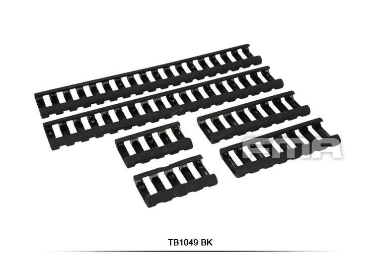 FMA Rubber Ladder Z70 RIS Rail Cover, 6 Pieces - Black OD-A-TB1049-BK asgbox.pl FMA Rubber Ladder Z70 RIS Rail Cover, 6 Pieces - Black - obrazek 2