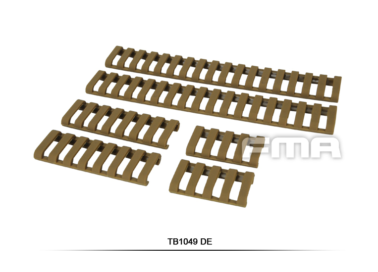 FMA Rubber Ladder Z70 RIS Rail Cover, 6 Pieces - Tan OD-A-TB1049-DE asgbox.pl FMA Rubber Ladder Z70 RIS Rail Cover, 6 Pieces - Tan