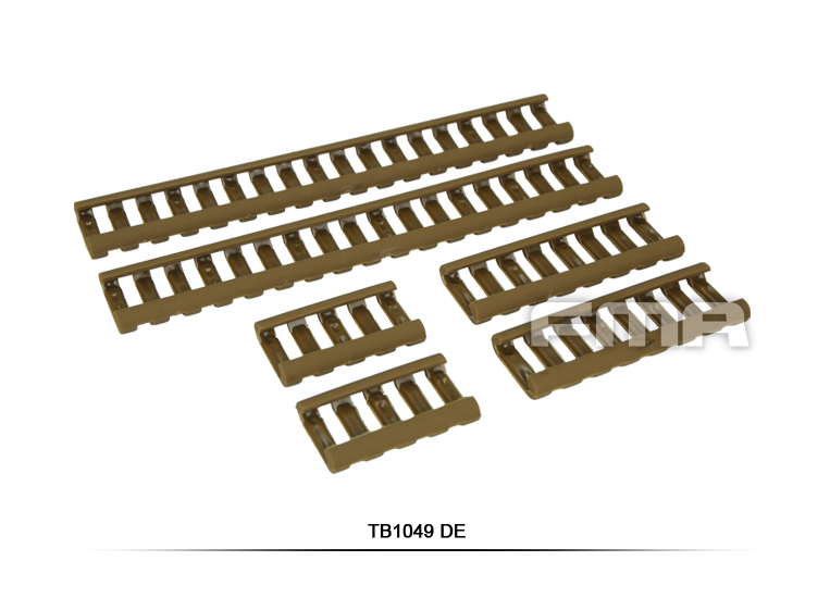 FMA Rubber Ladder Z70 RIS Rail Cover, 6 Pieces - Tan OD-A-TB1049-DE asgbox.pl FMA Rubber Ladder Z70 RIS Rail Cover, 6 Pieces - Tan - obrazek 2
