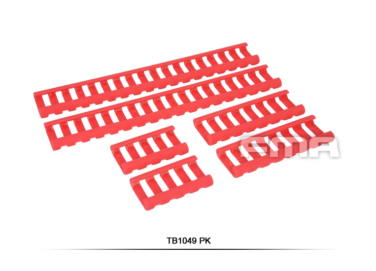 FMA Rubber Ladder Z70 RIS Rail Cover, 6 Pieces - Pink OD-A-TB1049-PK asgbox.pl FMA Rubber Ladder Z70 RIS Rail Cover, 6 Pieces - Pink - obrazek 2