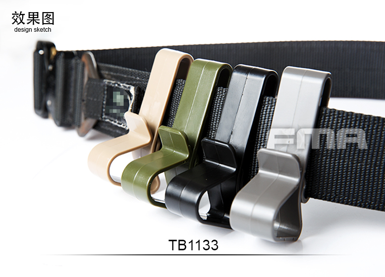 FMA ABS Universal Hook / Hanger for MOLLE and Belt, 3 pcs - Tan OD-A-TB1133-DE asgbox.pl FMA ABS Universal Hook / Hanger for MOLLE and Belt, 3 pcs - Tan - obrazek 2