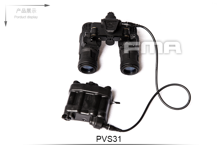 FMA PVS-31 NVG Dummy Replica, with LED Illumination - Black OD-A-TB1284-B asgbox.pl FMA PVS-31 NVG Dummy Replica, with LED Illumination - Black - obrazek 2