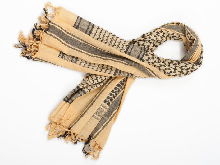 MIL-TEC Palestine / Shemagh 110x110 cm - Tan / Black OD-A-MILT09 asgbox.pl MIL-TEC Palestine / Shemagh 110x110 cm - Tan / Black