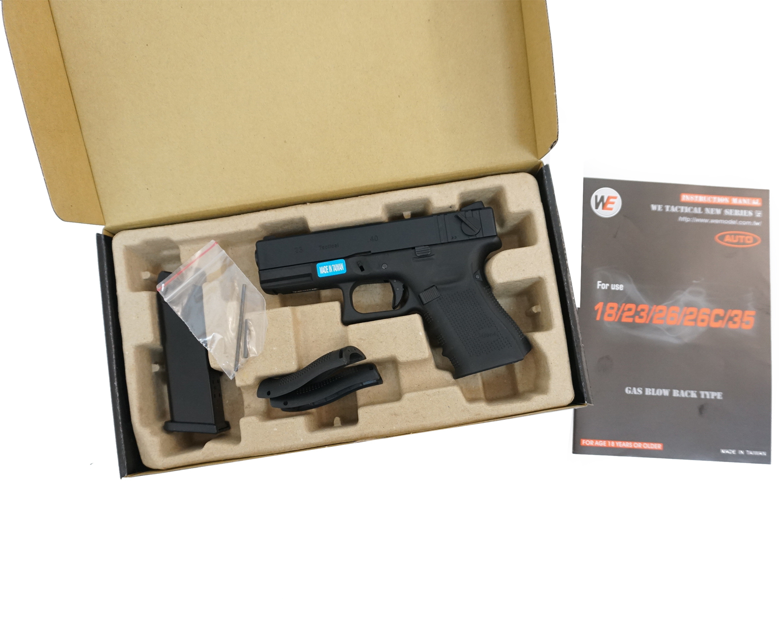 WE GBB Gas Pistol R23 Gen4 - Black OD-A-WE00093 asgbox.pl WE GBB Gas Pistol R23 Gen4 - Black - obrazek 2