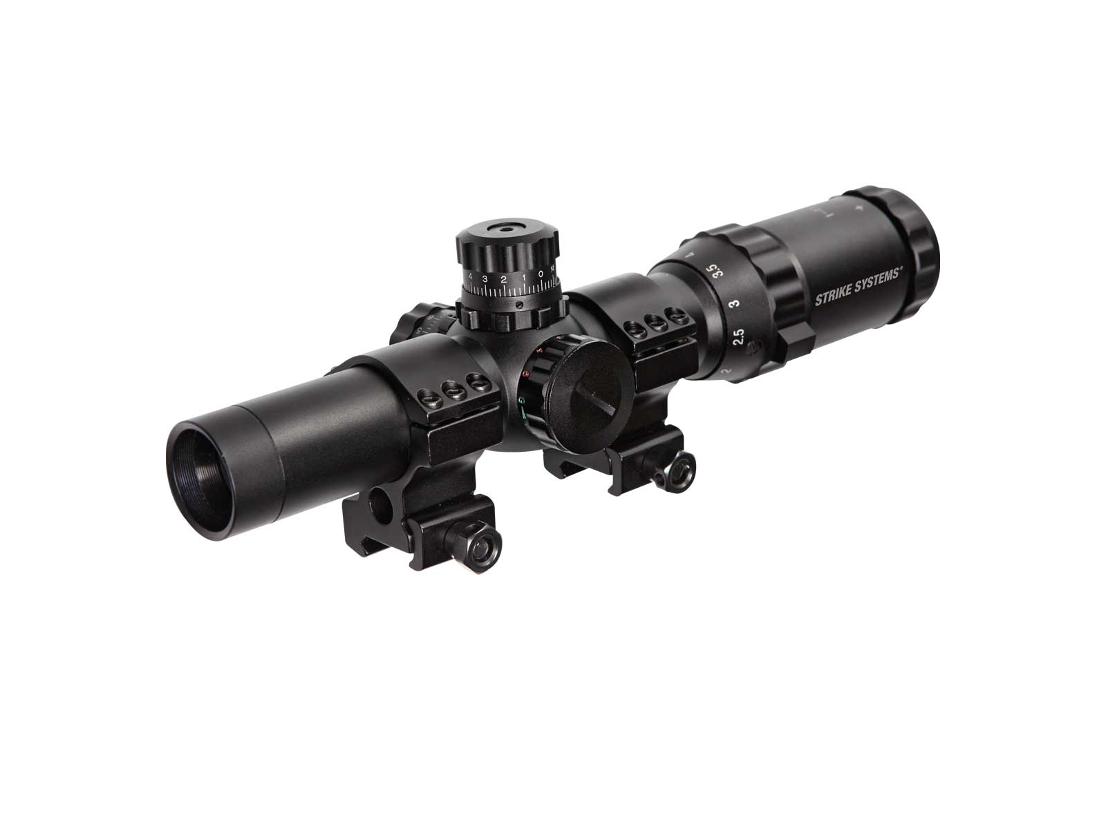 STRIKE LPVO Riflescope 1-4x24 mm, with Mount (25 mm) - Black OD-A-STRIKE070 asgbox.pl STRIKE LPVO Riflescope 1-4x24 mm, with Mount (25 mm) - Black