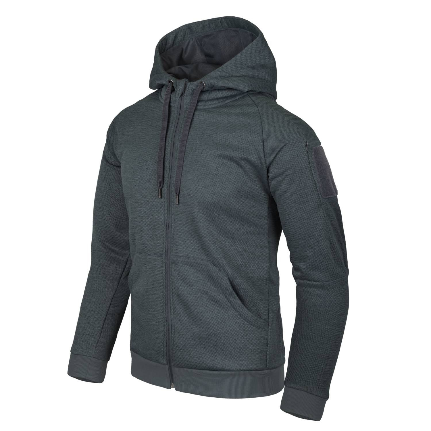 HELIKON URBAN TACTICAL HOODIE (FullZip)(R) - Melange Black/Grey OD-A-BL-UHF-PO-M1-B02 asgbox.pl HELIKON URBAN TACTICAL HOODIE (FullZip)(R) - Melange Black/Grey