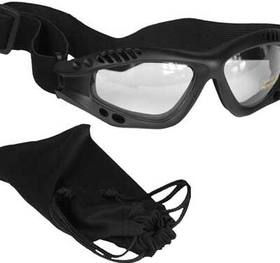 Glasses AIR COMMANDO Mil-Tec BLACK clear