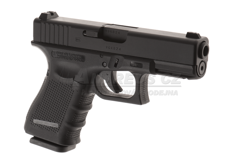 Umarex Glock 19 Gen4 GBB Gas pistol - Black OD-A-UMAR063 asgbox.pl Umarex Glock 19 Gen4 GBB Gas pistol - Black