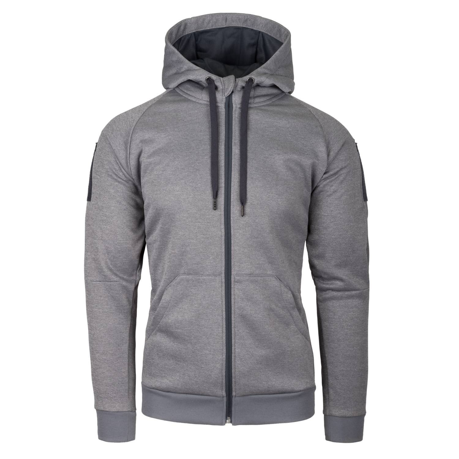 HELIKON URBAN TACTICAL HOODIE (FullZip)(R) - Melange Grey OD-A-BL-UHF-PO-M3-B02 asgbox.pl HELIKON URBAN TACTICAL HOODIE (FullZip)(R) - Melange Grey - obrazek 2