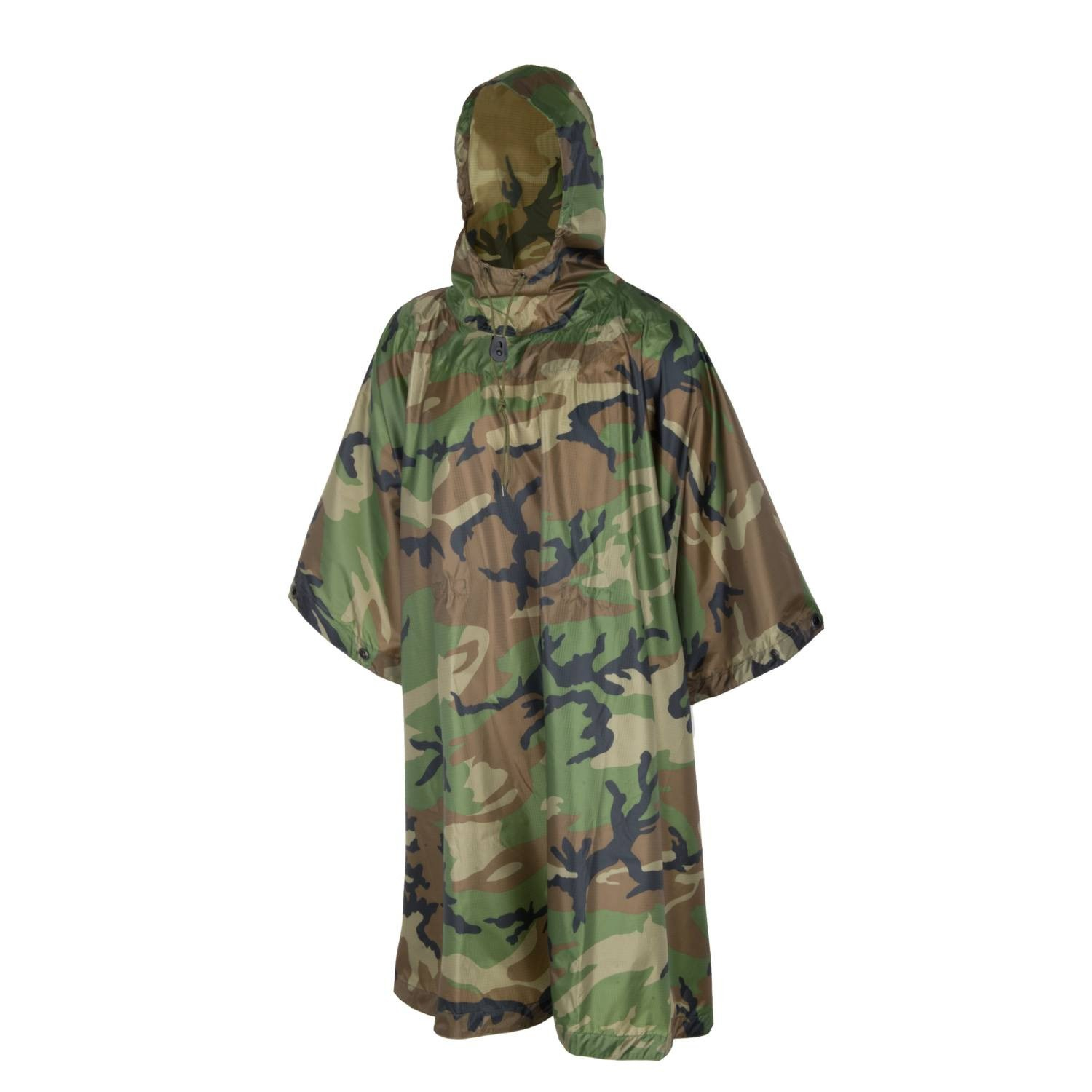 HELIKON Waterproof Poncho U.S. Model - Woodland OD-A-PO-MUS-PO-03 asgbox.pl HELIKON Waterproof Poncho U.S. Model - Woodland