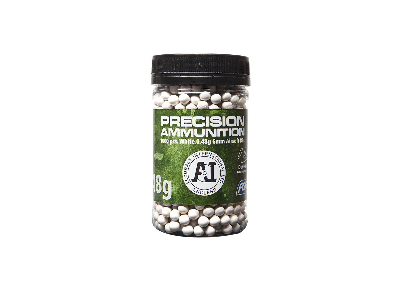 ASG Accuracy International Heavy BBs 0,48g, 1000 BBs - White OD-A-ASG268 asgbox.pl ASG Accuracy International Heavy BBs 0,48g, 1000 BBs - White