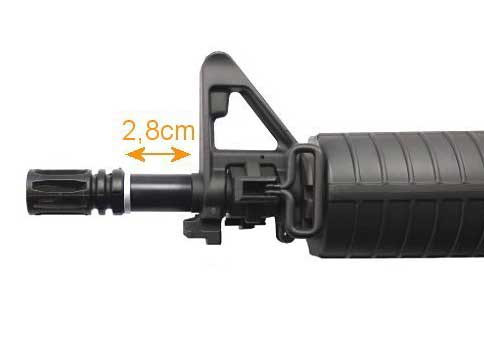External barrel extension - 2.8 cm OD-A-ASPRO238 asgbox.pl External barrel extension - 2.8 cm - obrazek 2